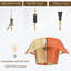 Luminaire suspendu en rotin Boho
