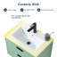 Ensemble de meuble-lavabo mural 24 po Green Modern
