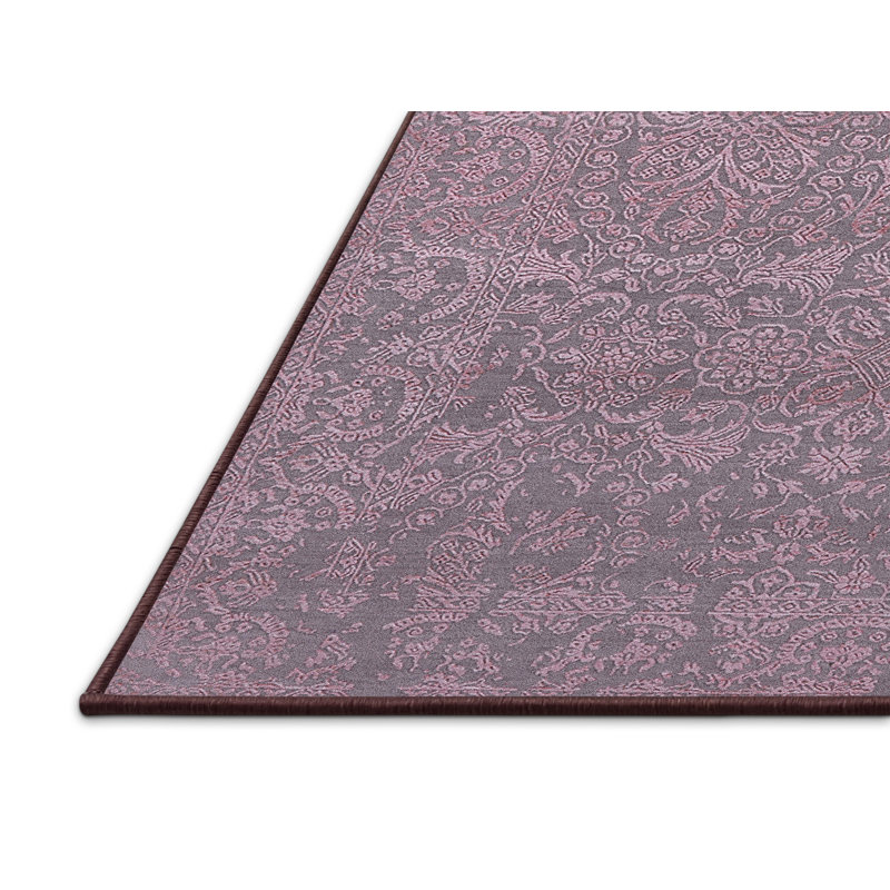 Tapis oriental rose / gris Guntersville, Rectangle 8 pi x 12 pi