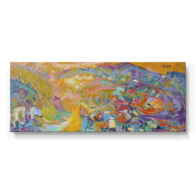 Escapade II- Gallery Wrapped Canvas -Ready to Hang, 20" H x 50" W
