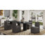 Chaise parsons rembourrée en cuir massif Anna-86778040