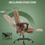 Fauteuil de massage avec revêtement en similicuir