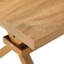 Table de salle à manger 71 po × 35,4 po en bois aggloméré épissé, support en X en métal peint par pulvérisation, table de restaurant Modern Home pour 6 à 8 personnes-892605317