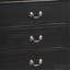 Commode de rangement noire Elegant Traditional