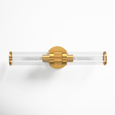 Atley 2 Light Transparent Dimmable Bath Bar