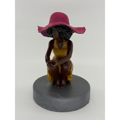 Angie Woman in Yellow Dress Figurine