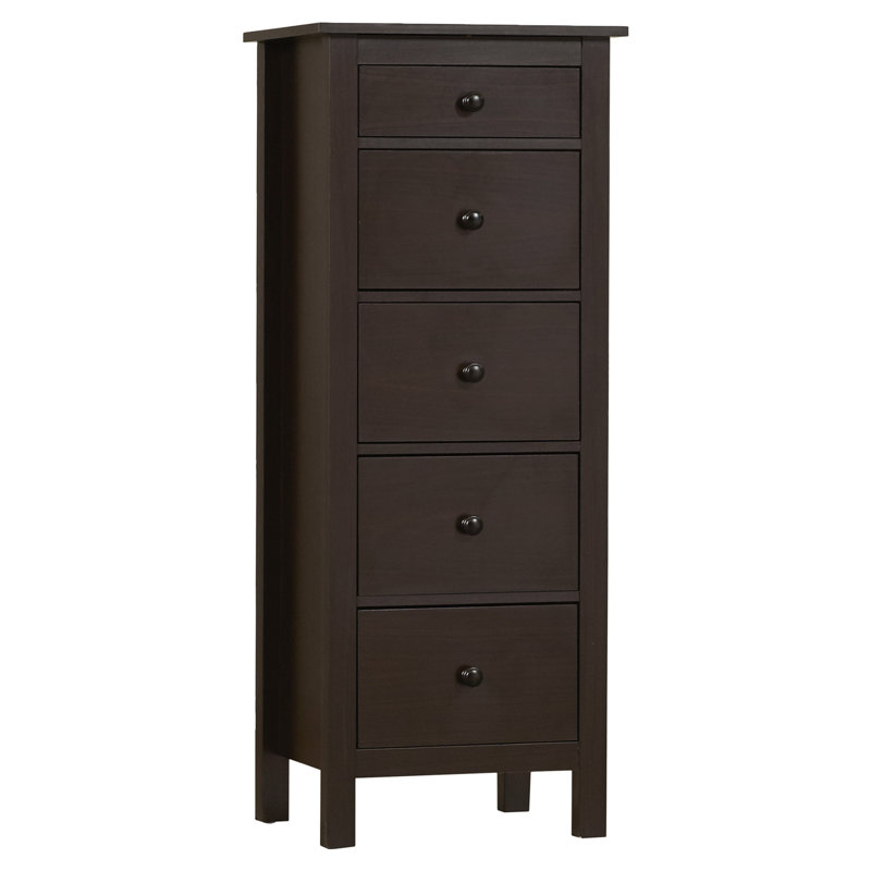 Commode à 5 tiroirs l 18,5 po Bryant, Espresso
