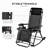 Outsunny 2 Pieces Outdoor Rocking Chairs, Foldable Reclining Zero Gravity Lounge Rocker With Pillow, Cup & Phone Holder, Combo Design With Folding Legs-2016640613