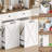 Large Capacity Push-Pull Trash Can Cabinet With Microwave Shelf,Free Standing Kitchen Storage Cabinet-116786938