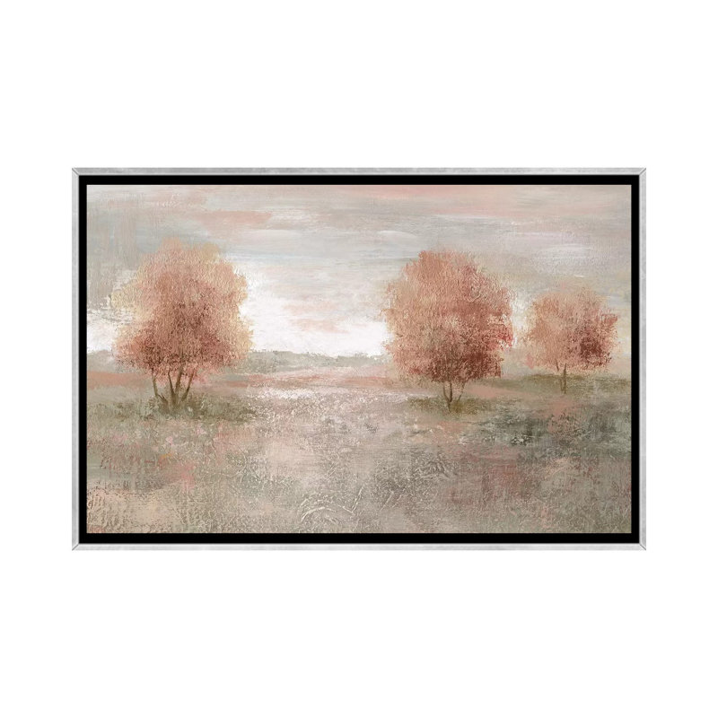 «Springs Awakening» par Nan - reproduction, H 32 po x l 48 po x P 1,5 po, Encadrement argenté