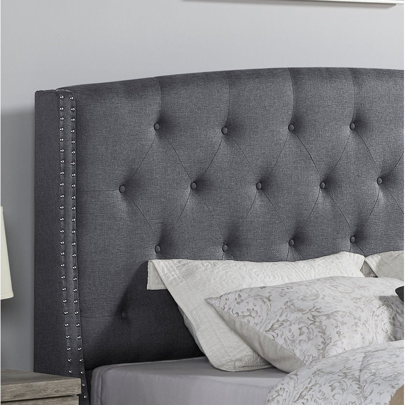 Odeen 3-Piece Bedroom Set, King, Gray/Gray Nightstands