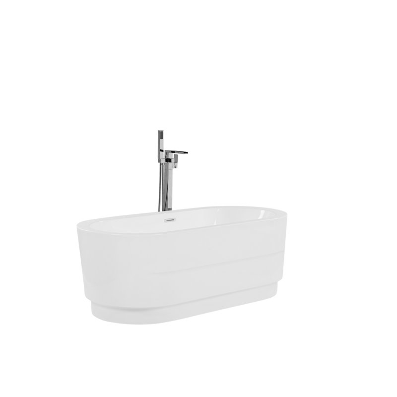 Chaves 1700mm x 800mm Freestanding Soaking Acrylic Bathtub, White