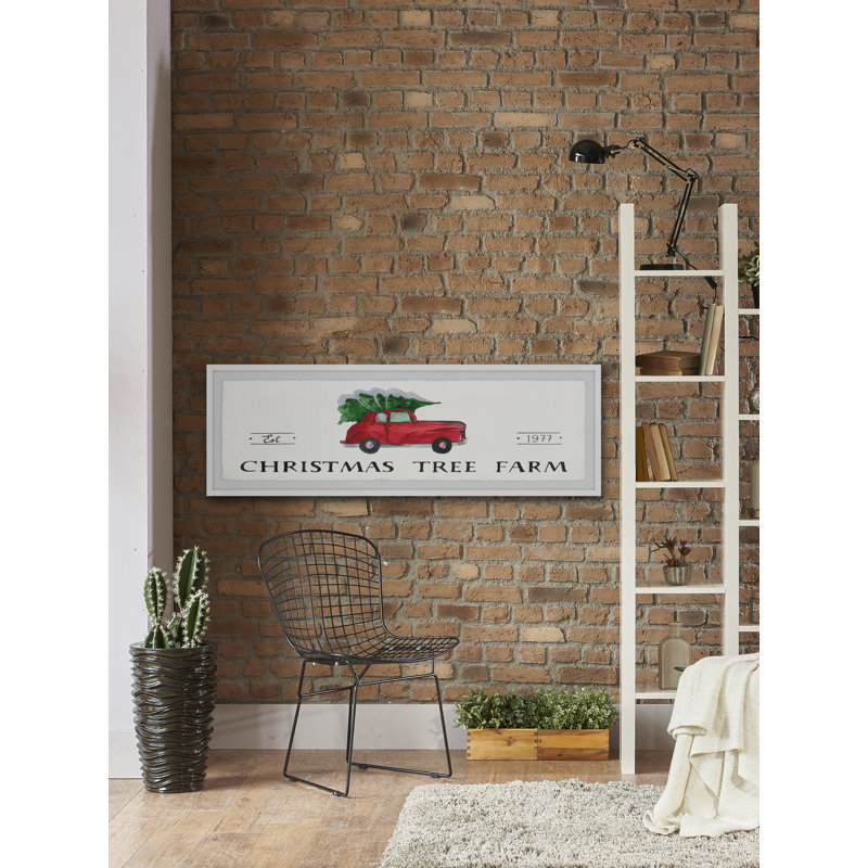 Tree Farm Est 1977 - Single Picture Frame Panoramic Print, 38cm H x 114cm W x 3.81cm D