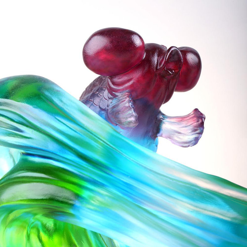 Echo of Joy Crystal Art Fish Figurine