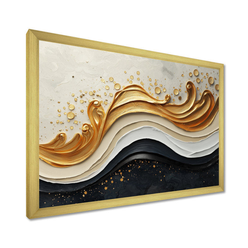 Goldern, Reproduction encadrée d'une seule photo, H 24 po x l 32 po, Gold