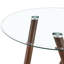 Table de salle à manger 35 po pour 4 personnes avec base en métal et plateau en verre-507256365-507256366