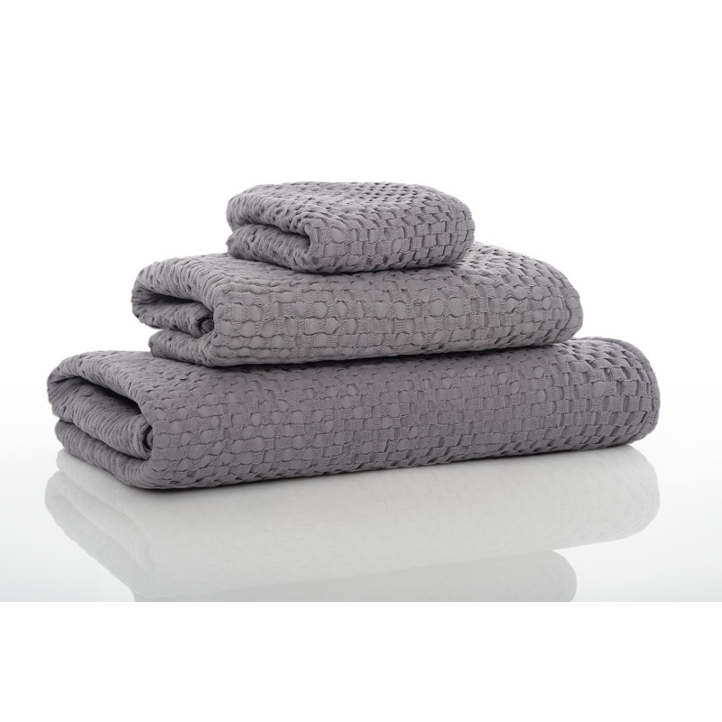 Wild Waffle Waffle Towel, Anthracite, Bath Towel 1-Pack