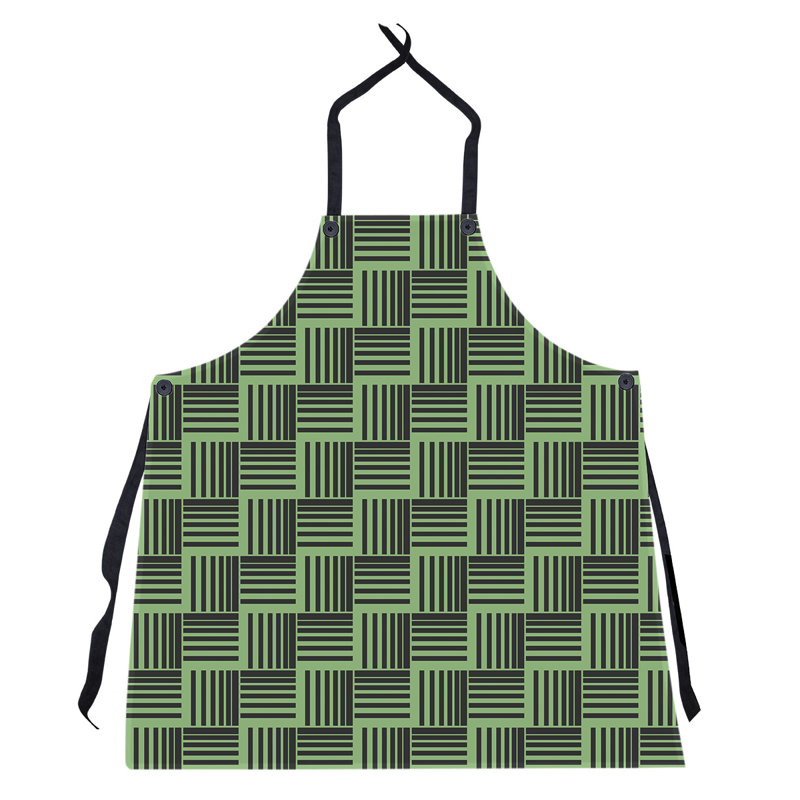 Jaya Bib Apron, Green/Black