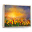 «Yellow Tulips Field On Mystic Sunrise», reproduction sur toile flottante-1618608196-1618608223