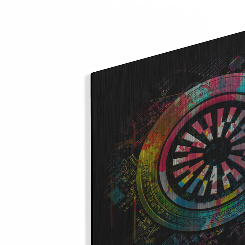 «Lark Manor ™», art mural en métal Mantle Crypto Power par Luxe Portfolio, H 12 po x l 12 po