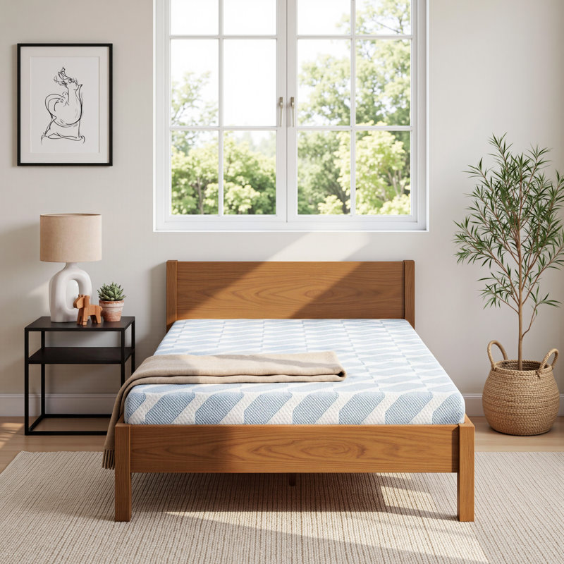 Matelas en mousse viscoélastique gélifiée mi-ferme, Lit simple, 5"