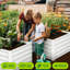 Upgraded-Quality Garden Planter Raised Bed with Open Base and Safe Edge, Outdoor Planter Box for Vegetables, Flowers and Plants, 6*3-122097894-122097897-122097895