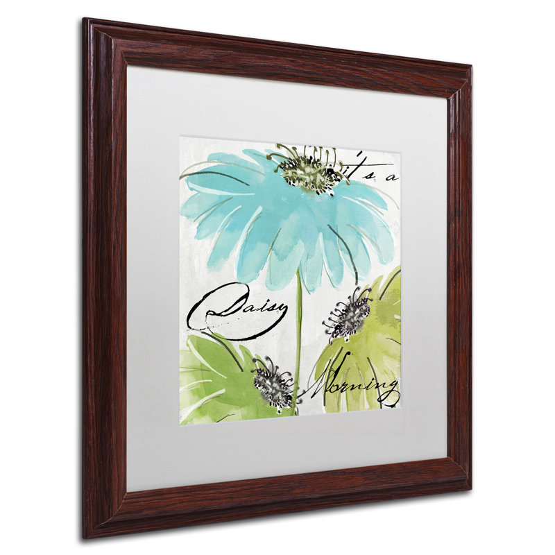 Jadaya «Daisy Morning II», impression encadrée, Blanc, H 16 po x l 16 po x P 0,5 po