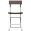 Chaise d'appoint de patio pliante en eucalyptus Lylarose