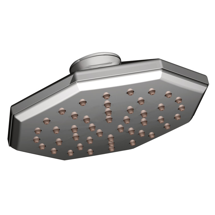 Felicity Showering Acc Premium Chrome One-Function 7" Diameter Rainshower Showerhead with Immersion