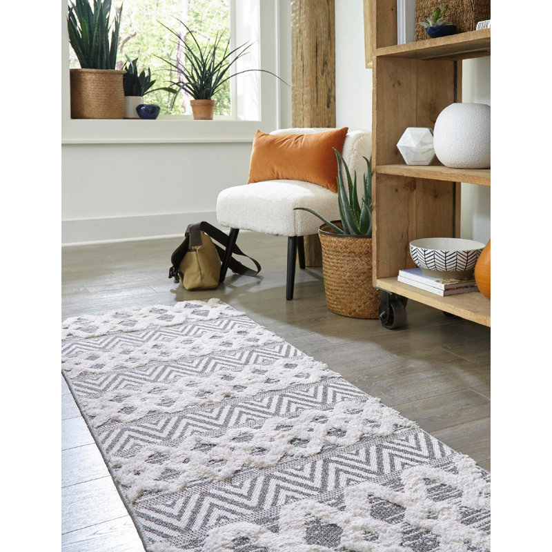 Archie-Jay Cotton Abstract Indoor Rug, Runner 2'3" x 6'