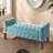 Velvet Upholstered Storage Bench-455260918