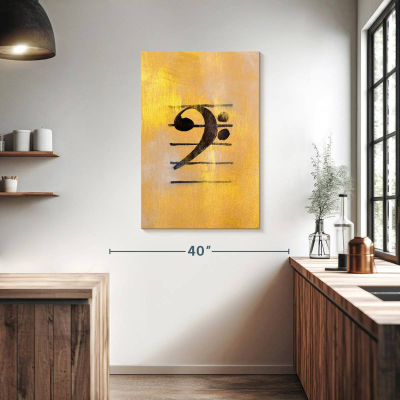 Abarca Bass Clef, 39" H x 26" W