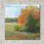 «Abstract Field II Bright Blue Sky» par Carol Rowan, art mural en verre acrylique, 24 po x 24 po-1601957841