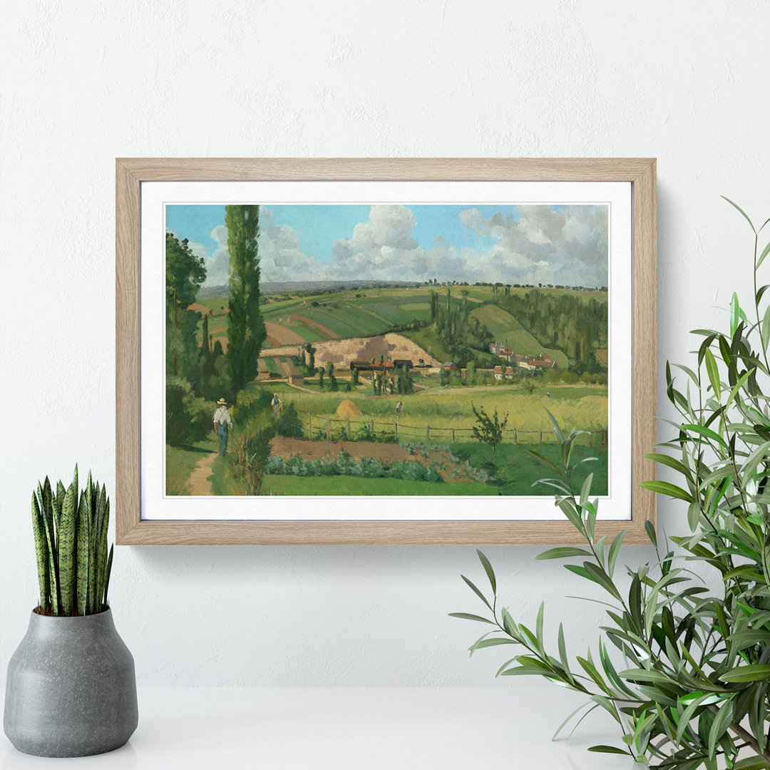 Landscape at Les Patis by Camille Pissarro - Picture Frame Painting
