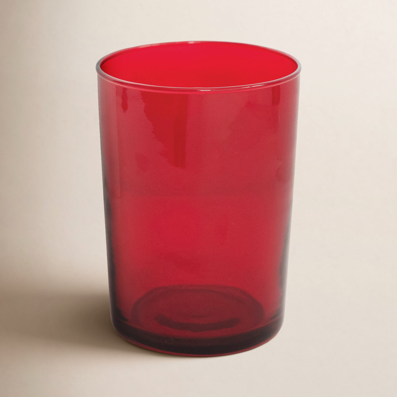 Red Drinking Glass