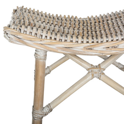 Tabouret d'appoint en bois massif Everton