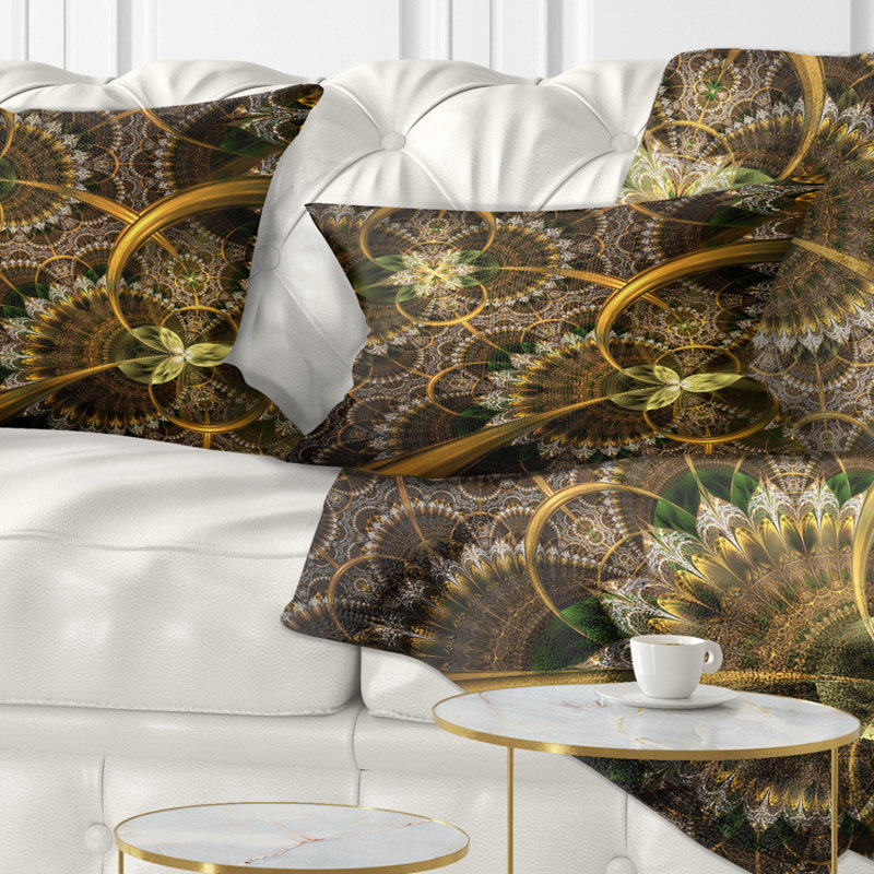 Coussin floral, 12 po x 20 po, Rectangulaire