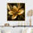 Toile avec cadre flottant or