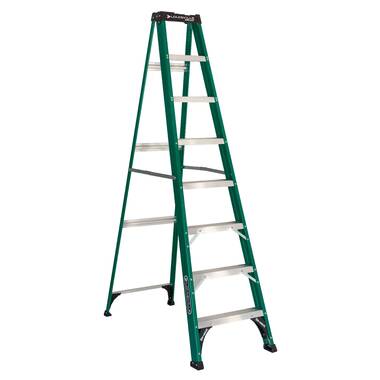 Louisville Ladder 6-Foot Fiberglass Cross Step Ladder, Type IA, 300-pound  Load Capacity, FXS1506