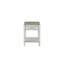 Table d'appoint avec tiroir et tablette ouverte