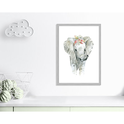 Savannah Elephant Framed Art
