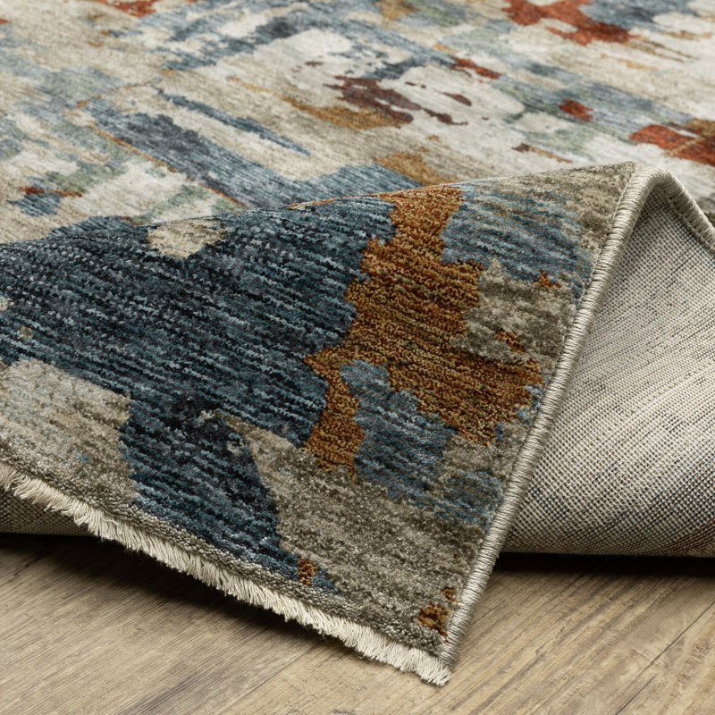 Tahli Abstract Indoor Rug, Rectangle 3'3" x 5'