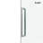 72-77" W x 60" H Frameless Single Sliding Tub Door with 3/8" (10mm) Clear Tempered Glass, Shatter-Resistant Film & Installation Hole Locator - Square Top Rail-118161740