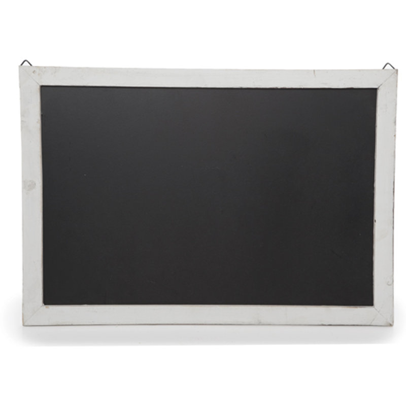 Tableau noir en bois, Blanc vieilli, H 1 pi 6 po x l 1 pi