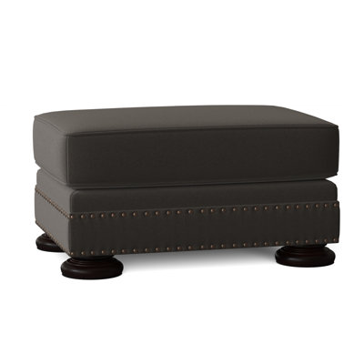 Foster 32" Genuine Leather Rectangle Standard Ottoman