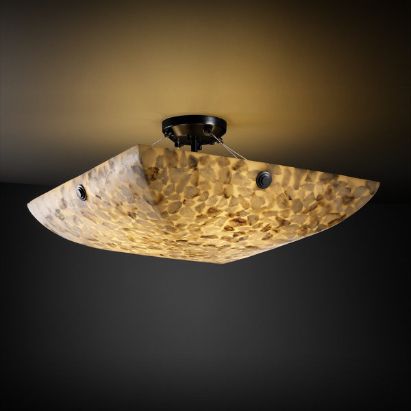 Arael Semi Flush Mount, Brushed Nickel