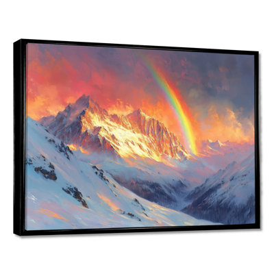 Rainbow Over The Snowy Peaks I - Rainbow Wall Art