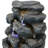Trishelle Weather-Resistant Waterfall Outdoor Water Fountain with Lights
