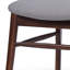 Ensemble de 2 chaises de salle à manger rembourrées Mid-Century avec structure en bois d'hévéa-1534828400-1534828401