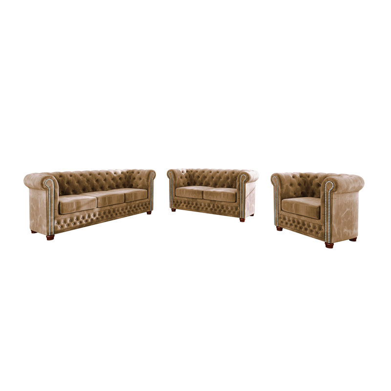 Chesterfield  Sofa Set 3+2+1, Beige